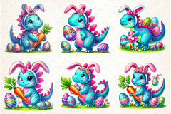 Easter Dragons Clipart Bundle - CraftNest - Digital Crafting and Art