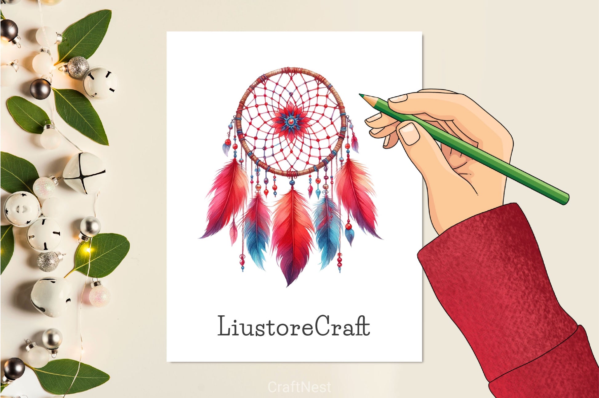 Boho Dreamcatcher Clipart Bundle 2 - CraftNest - Digital Crafting and Art
