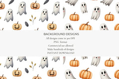 Halloween Spook Seamless Papers - CraftNest - Digital Crafting and Art