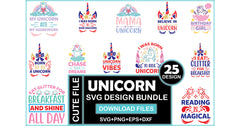 Unicorn SVG Bundle 11 - CraftNest - Digital Crafting and Art