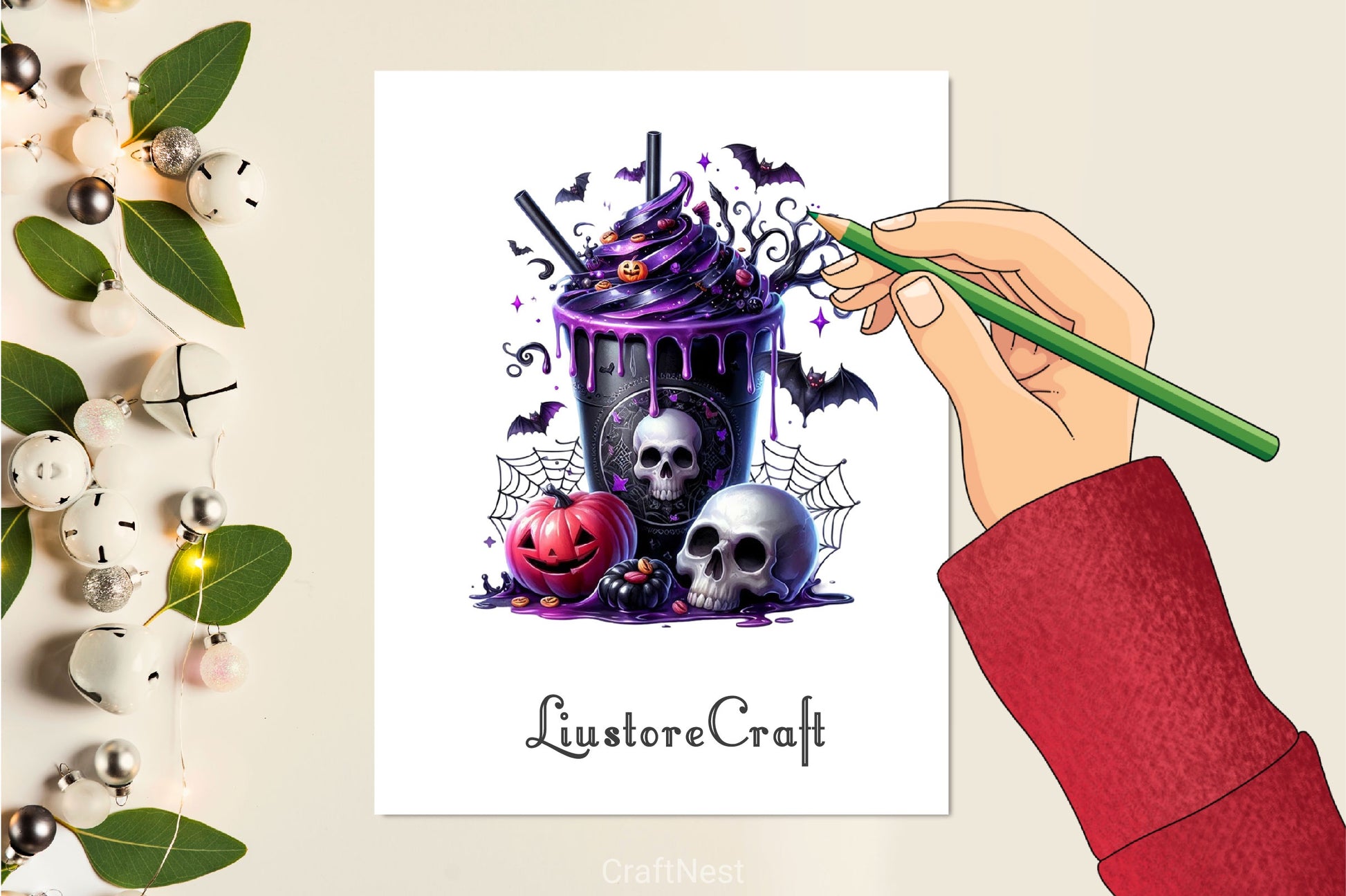 Halloween Coffee Cup Clipart Bundle 4 - CraftNest - Digital Crafting and Art