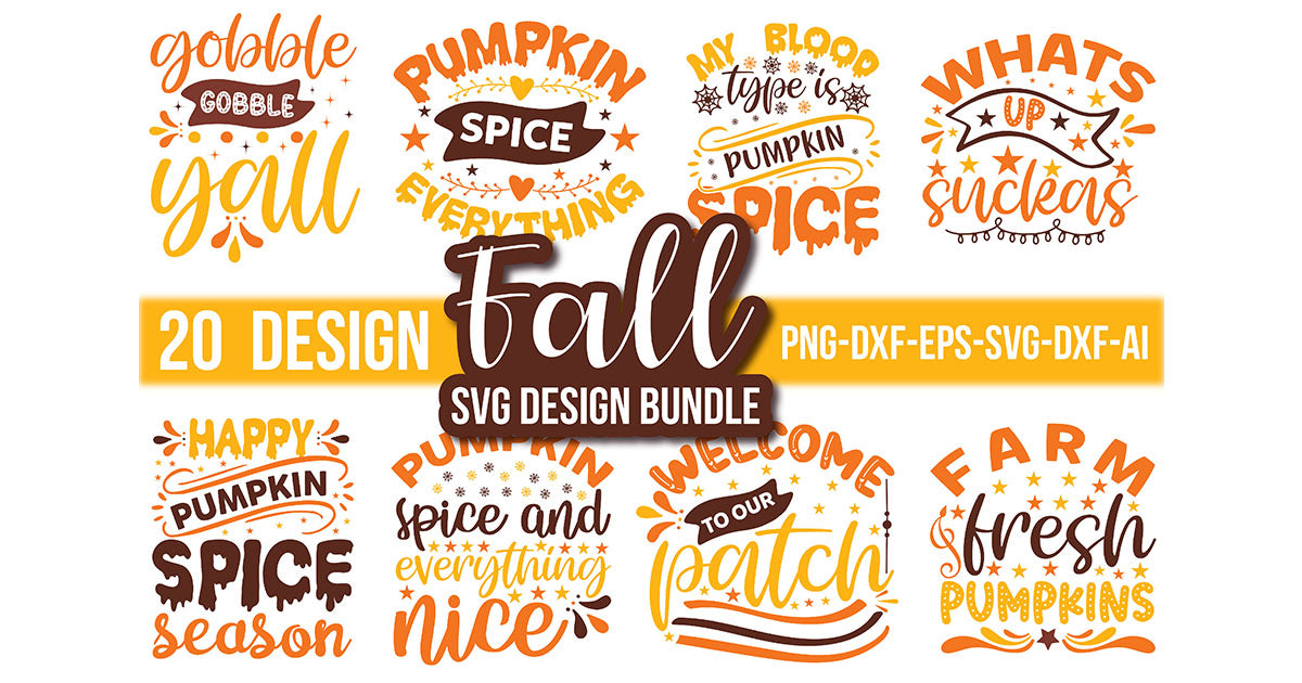 Fall SVG Bundle 1 - CraftNest - Digital Crafting and Art
