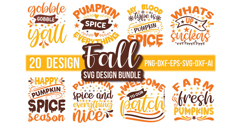 Fall SVG Bundle 1 - CraftNest - Digital Crafting and Art