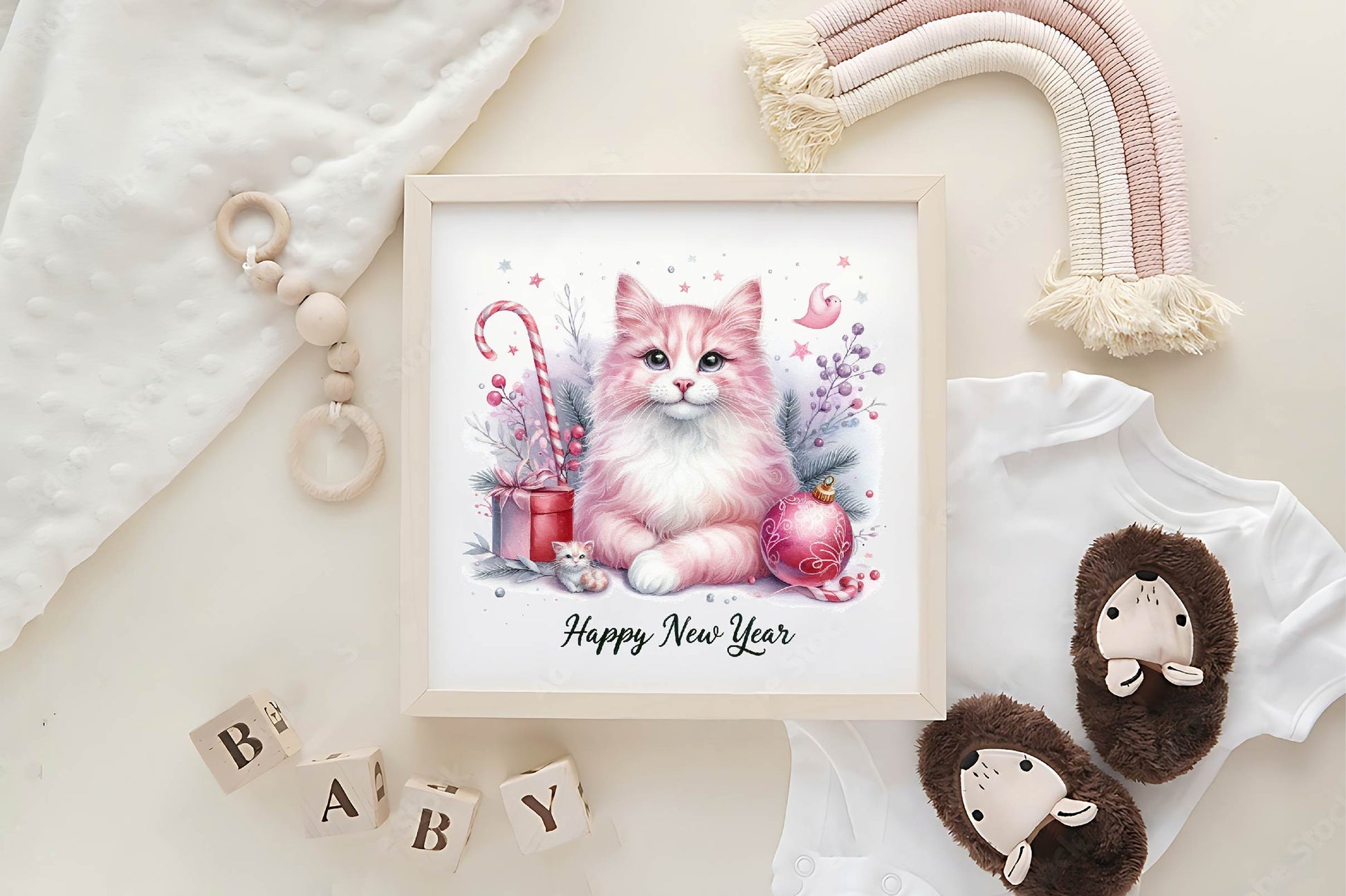 Cute Little Pink Cat Clipart Bundle - CraftNest - Digital Crafting and Art