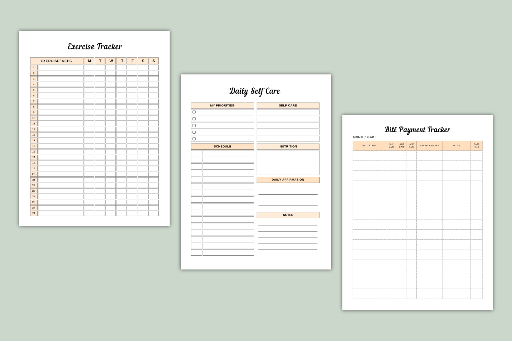Soft Life Daily Routine Journal