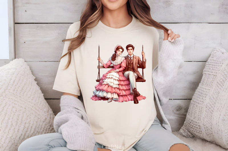 Valentine Romantic Couple Clipart Bundle 2 - CraftNest - Digital Crafting and Art