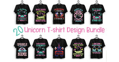 Unicorn T Shirt Bundle 4 - CraftNest - Digital Crafting and Art