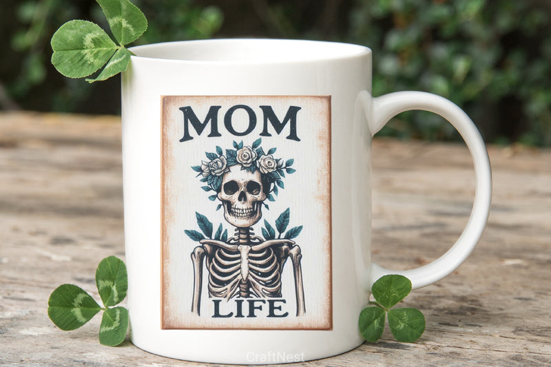 Sarcastic Mama Skeleton Clipart Bundle - CraftNest - Digital Crafting and Art