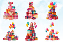 Valentine's Day Gift Box Clipart Bundle - CraftNest - Digital Crafting and Art