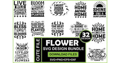 Flower SVG Bundle 1 - CraftNest - Digital Crafting and Art