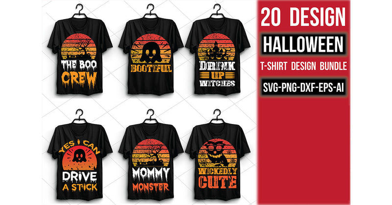 Halloween T Shirt Bundle 10 - CraftNest - Digital Crafting and Art