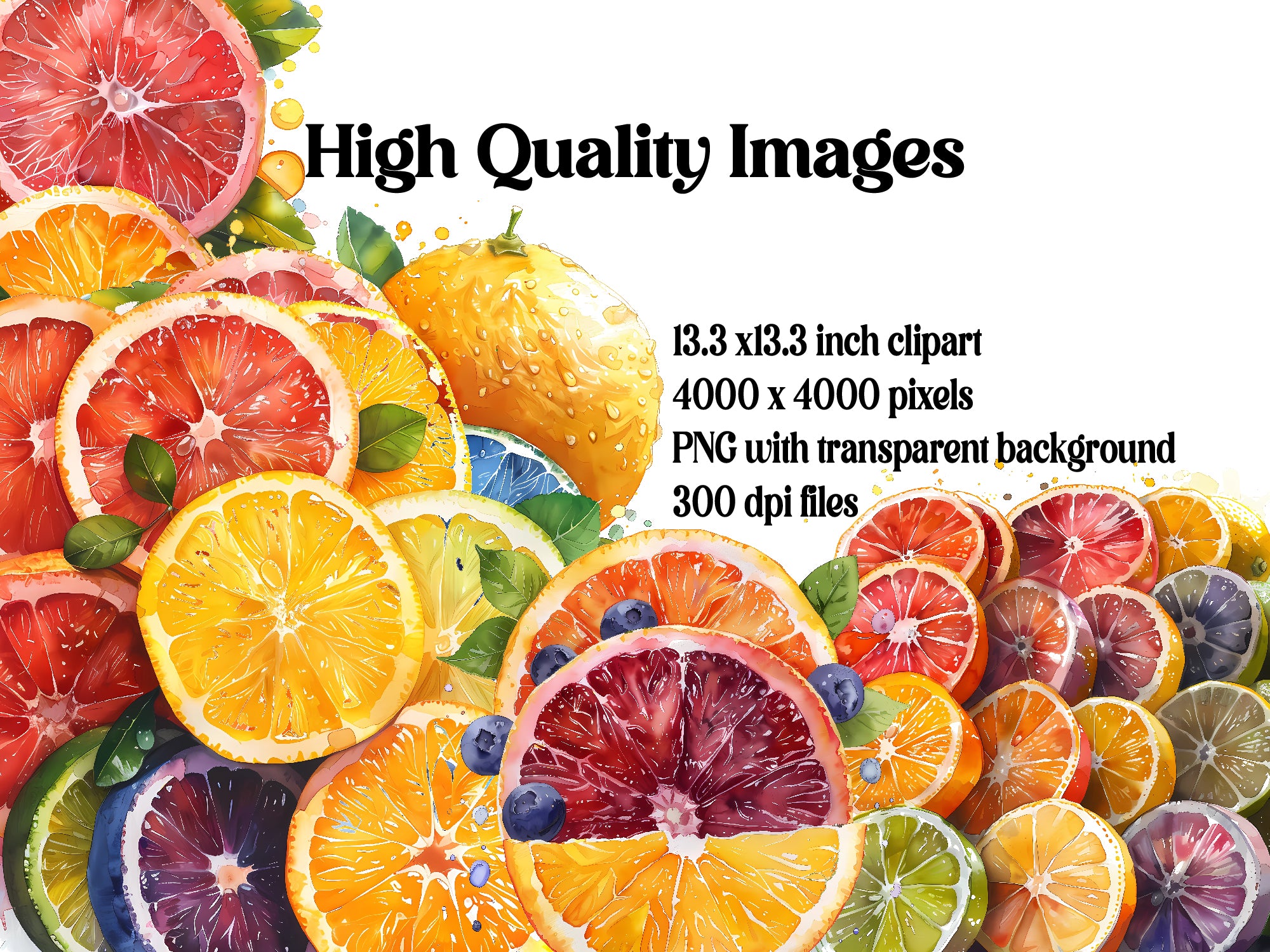 Citrus Spectrum Clipart - CraftNest - Digital Crafting and Art