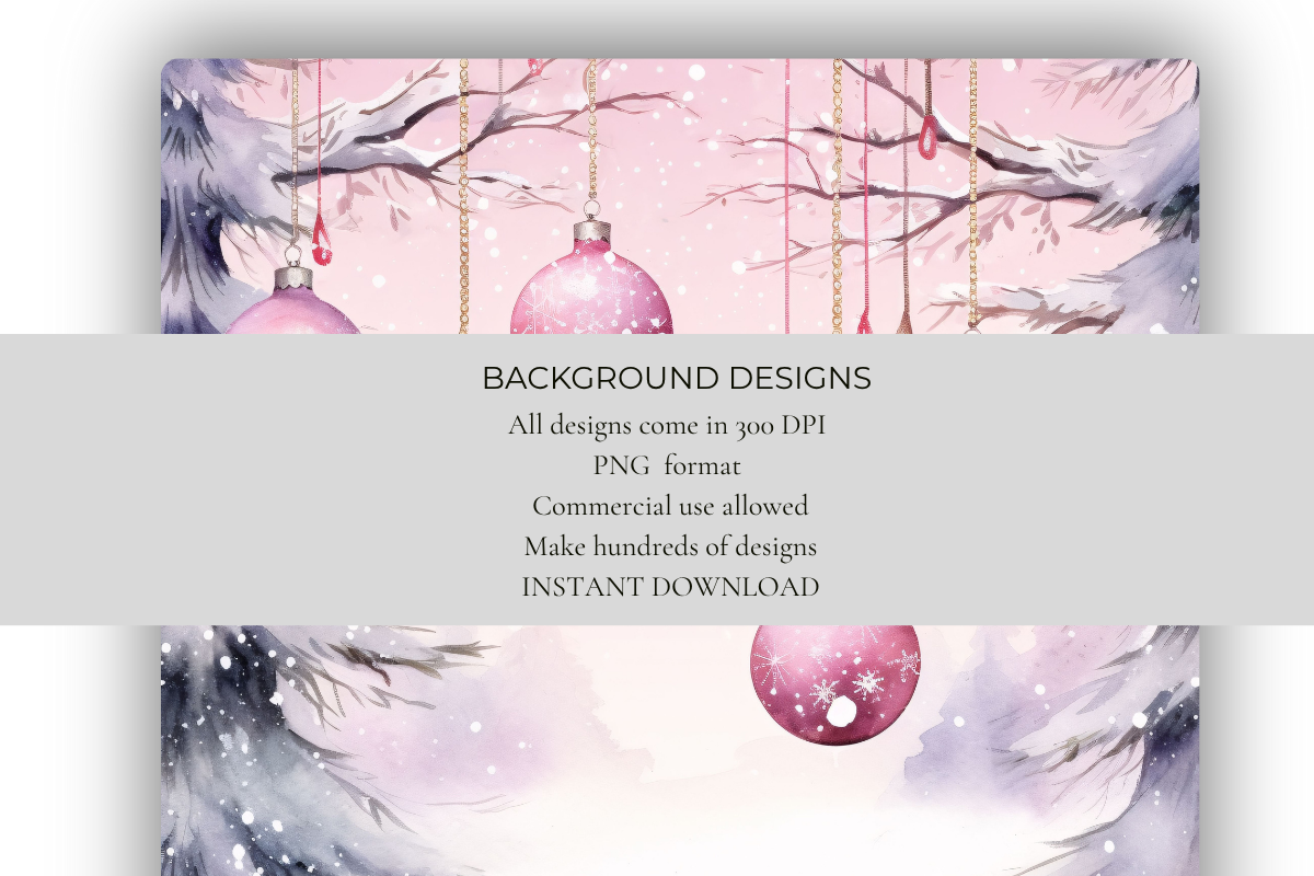Pink Christmas Background Papers