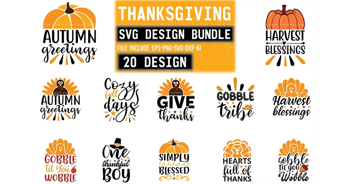 Thanksgiving Design SVG Bundle