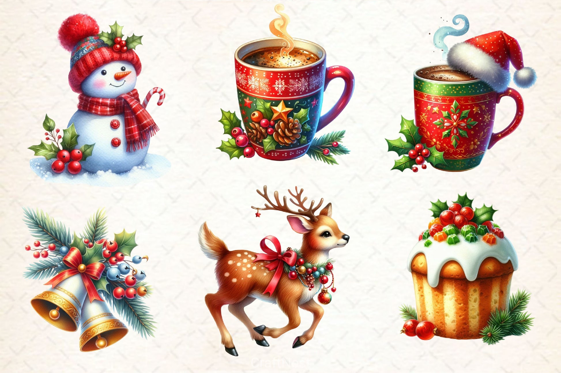 Christmas Clipart Bundle 5 - CraftNest - Digital Crafting and Art
