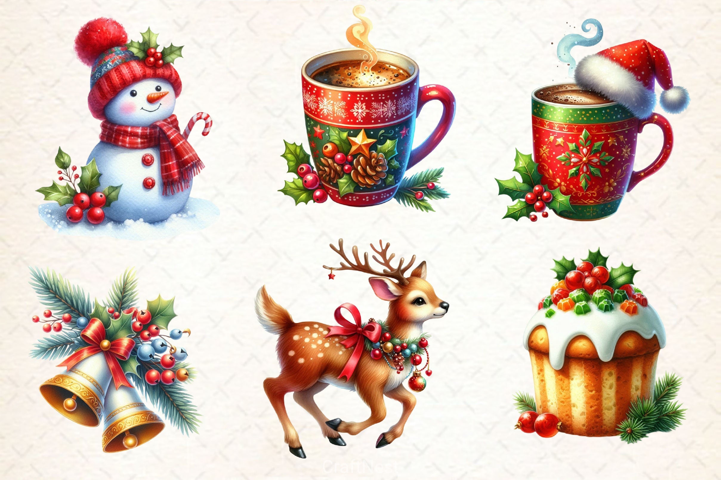Christmas Clipart Bundle 5 - CraftNest - Digital Crafting and Art