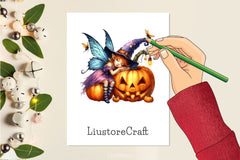 Sleepy Halloween Fairy Clipart Bundle - CraftNest - Digital Crafting and Art