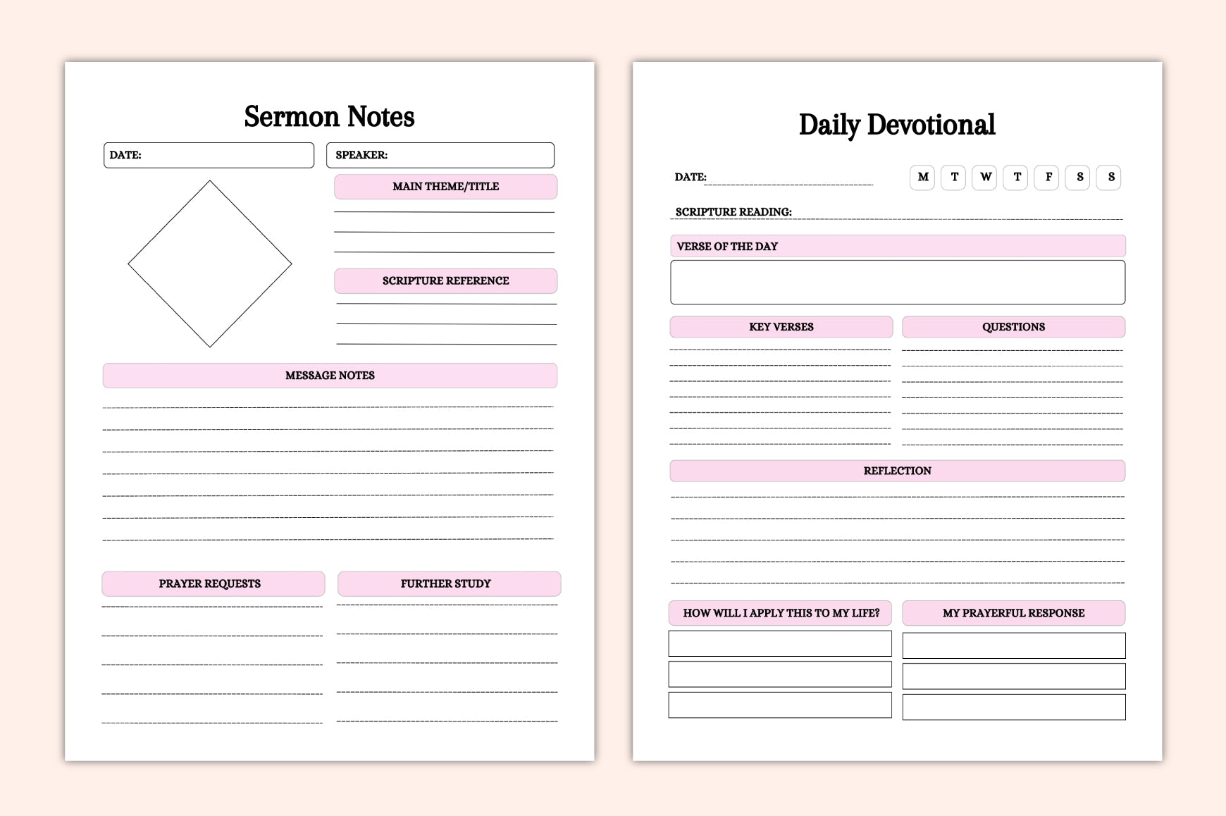 Faith Devotional Planner