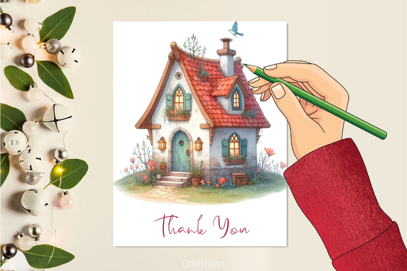 Fairy House Clipart Bundle 2 - CraftNest - Digital Crafting and Art