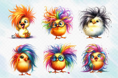 Funny Chick Clipart Bundle 3 - CraftNest - Digital Crafting and Art