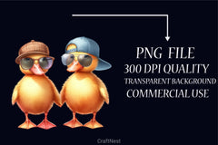 Friendship Duck Clipart Bundle - CraftNest - Digital Crafting and Art