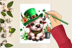 St Patrick'S Highland Cow Clipart Bundle - CraftNest - Digital Crafting and Art