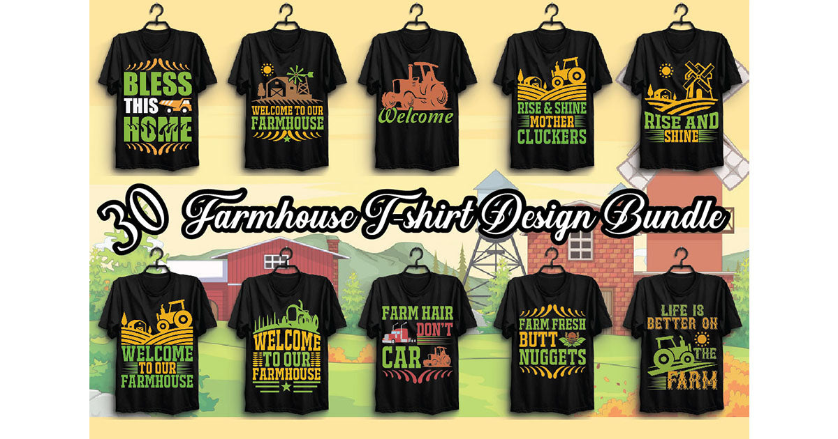 Farmhouse T Shirt Bundle 2 - CraftNest - Digital Crafting and Art