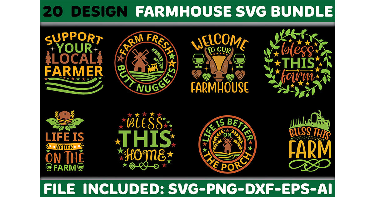 Farmhouse SVG Bundle 3 - CraftNest - Digital Crafting and Art