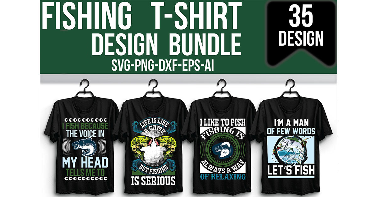 Fishing T-Shirt Bundle 5 - CraftNest - Digital Crafting and Art