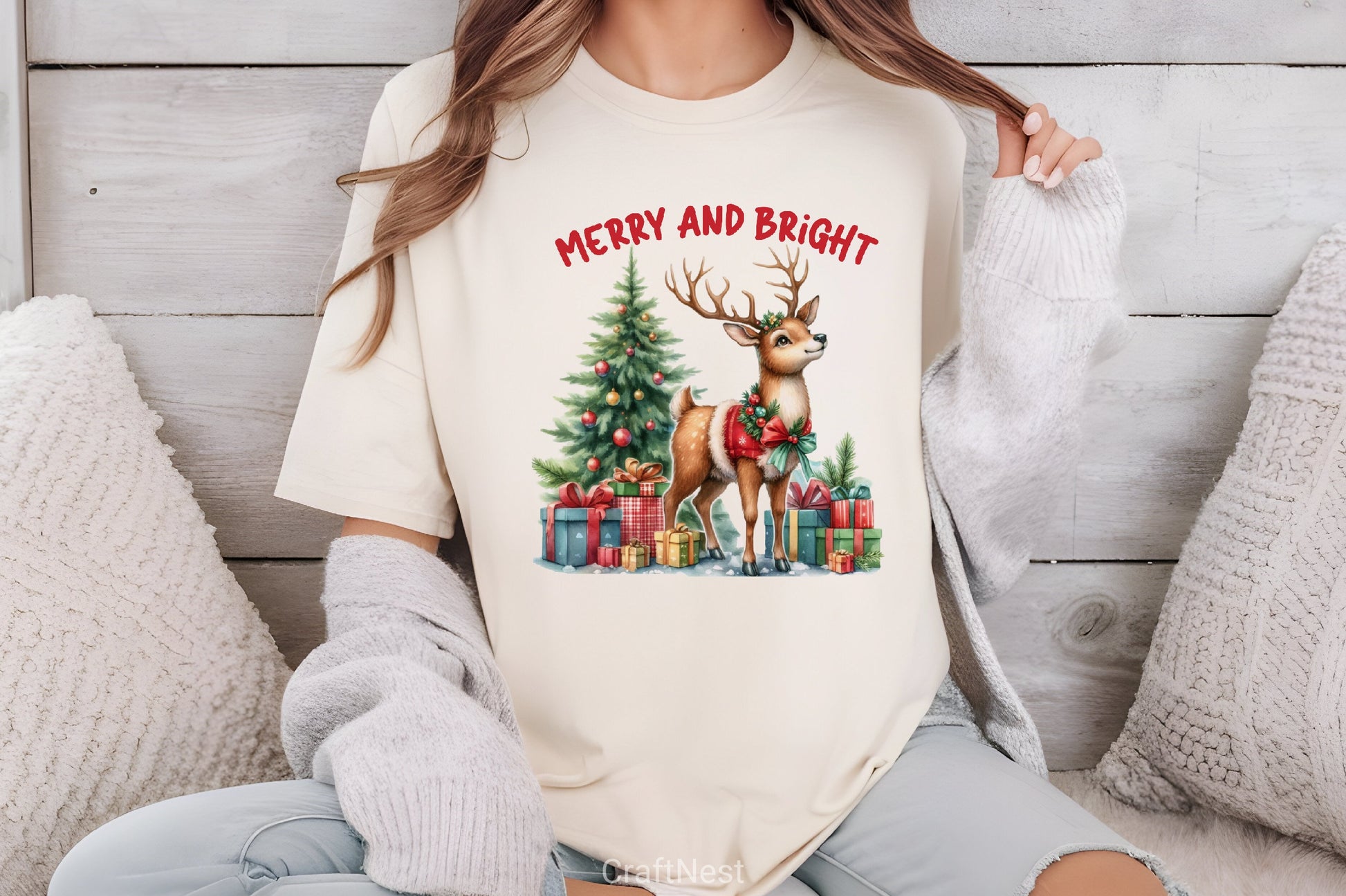 Merry & Bright Christmas Clipart Bundle - CraftNest - Digital Crafting and Art