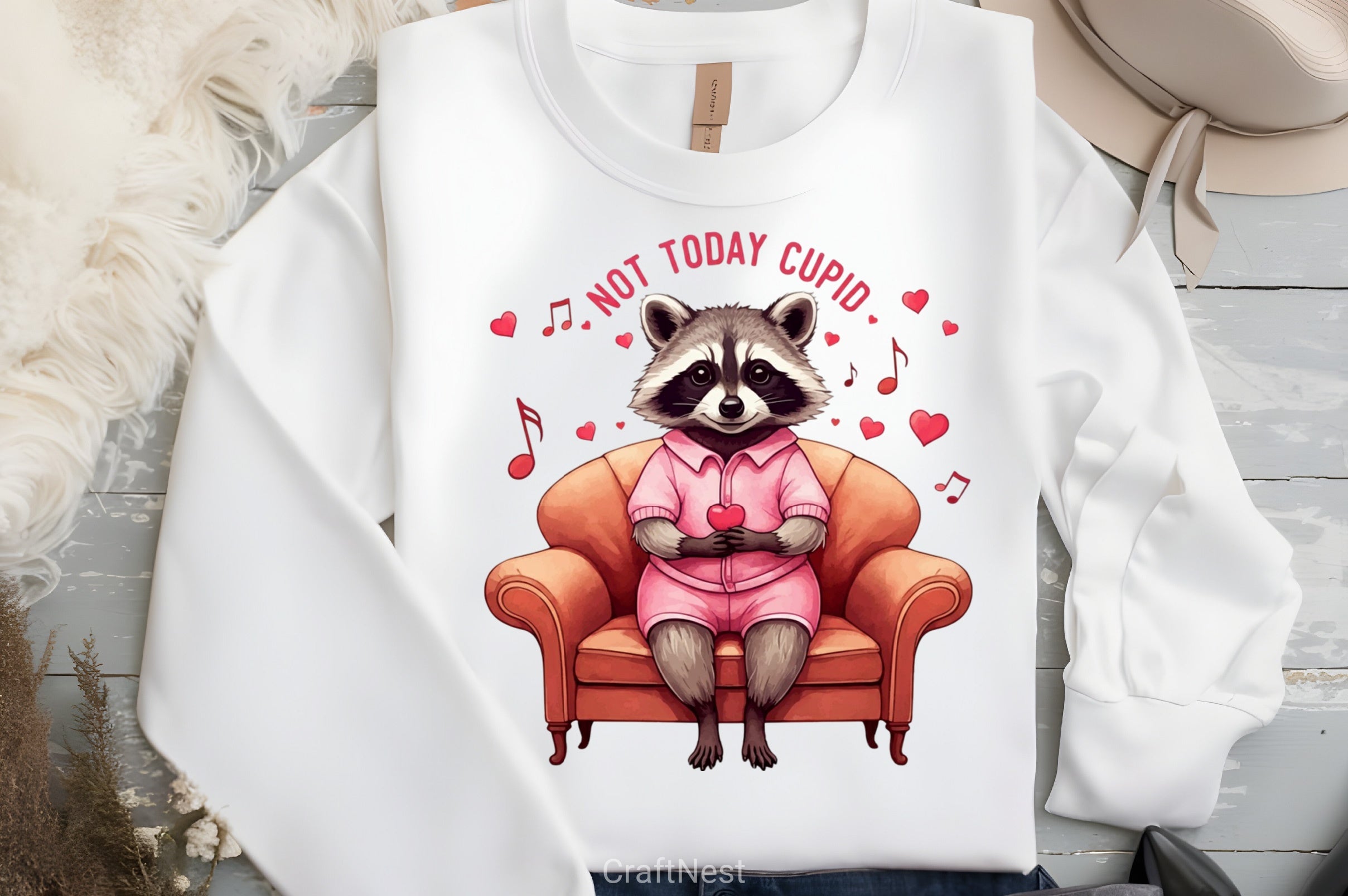 Not Today Cupid Raccoon Clipart Bundle 1 - CraftNest - Digital Crafting and Art