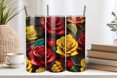 Flower Tumbler Wrap Bundle 37 - CraftNest - Digital Crafting and Art