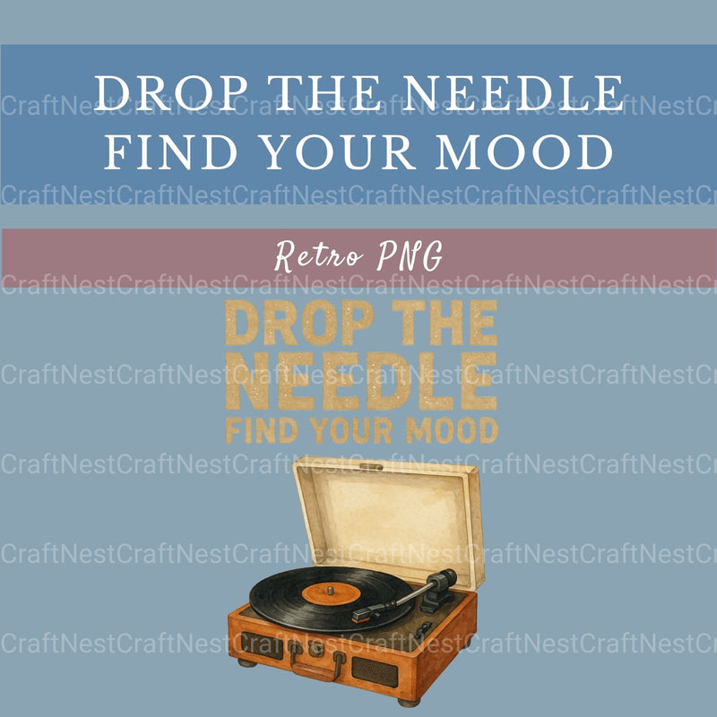 Drop The Needle Find Your Mood Clipart Bundle - CraftNest - Digital Crafting and Art