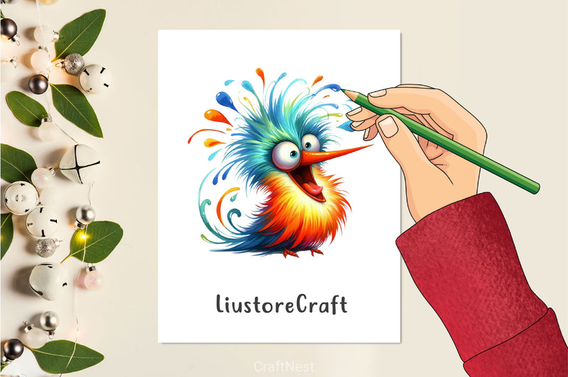 Funny Bird Clipart Bundle 8 - CraftNest - Digital Crafting and Art