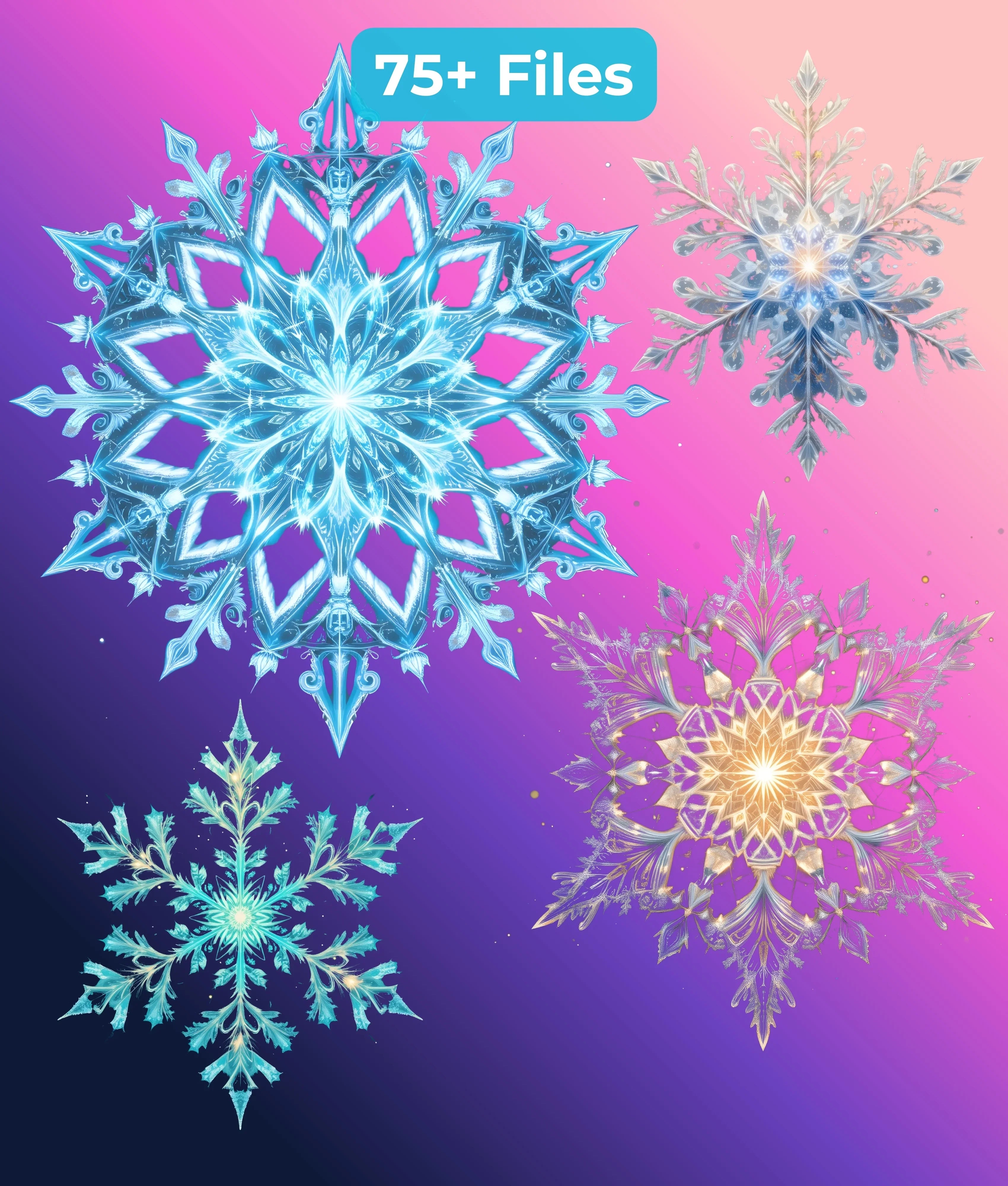 Ethereal Winter Elements Clipart Bundle - CraftNest - Digital Crafting and Art