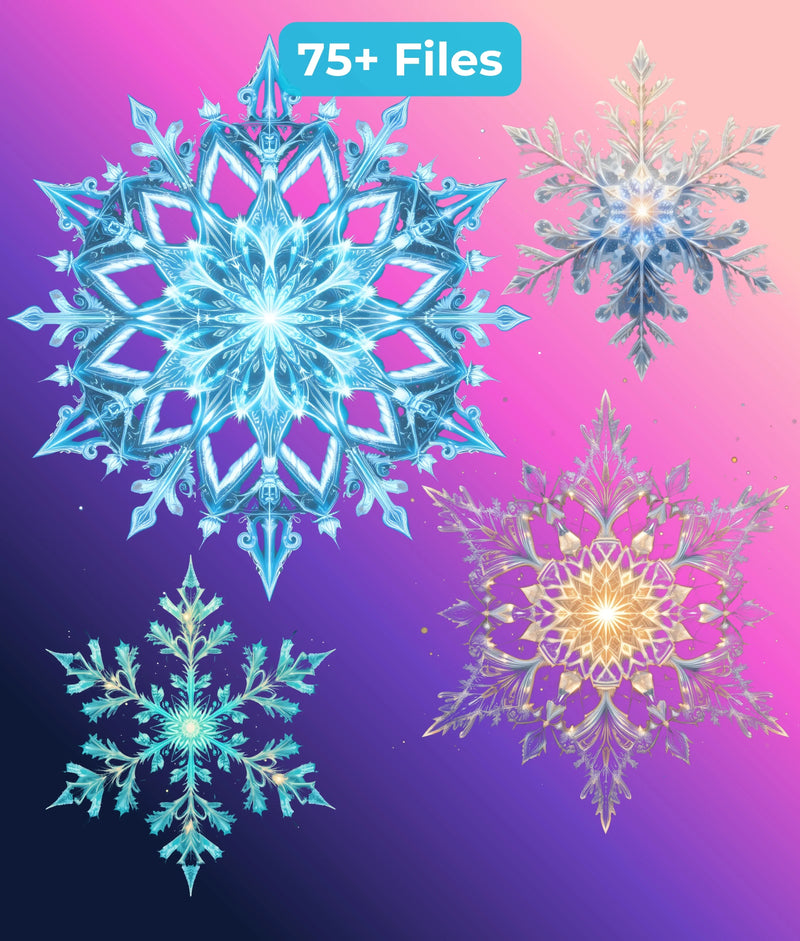 Ethereal Winter Elements Clipart Bundle - CraftNest - Digital Crafting and Art