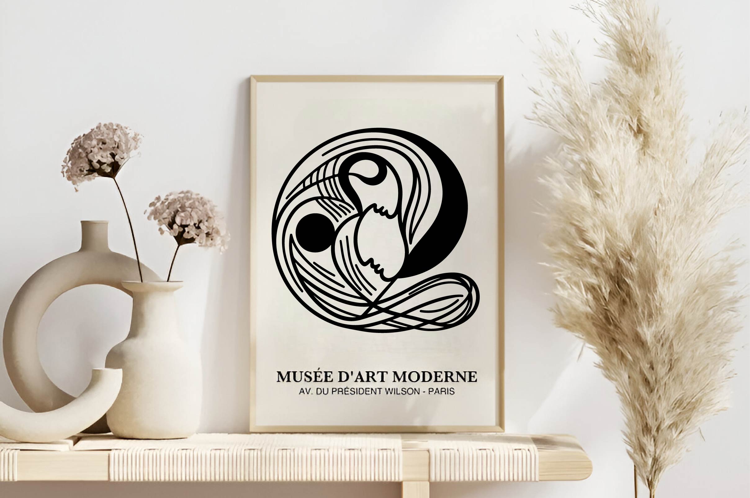 Minimalist Contemporary Curved Picasso Clipart Bundle - CraftNest - Digital Crafting and Art