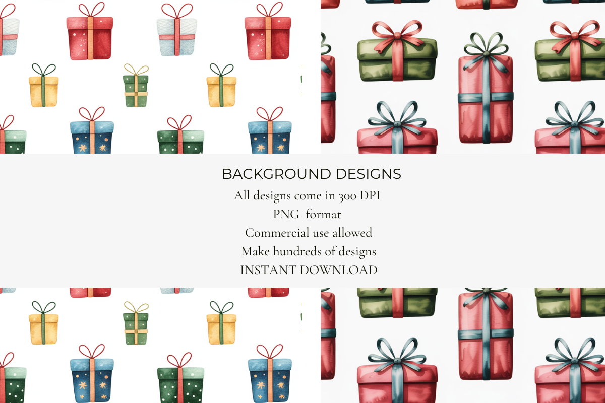 Christmas Presents Cute Seamless Papers
