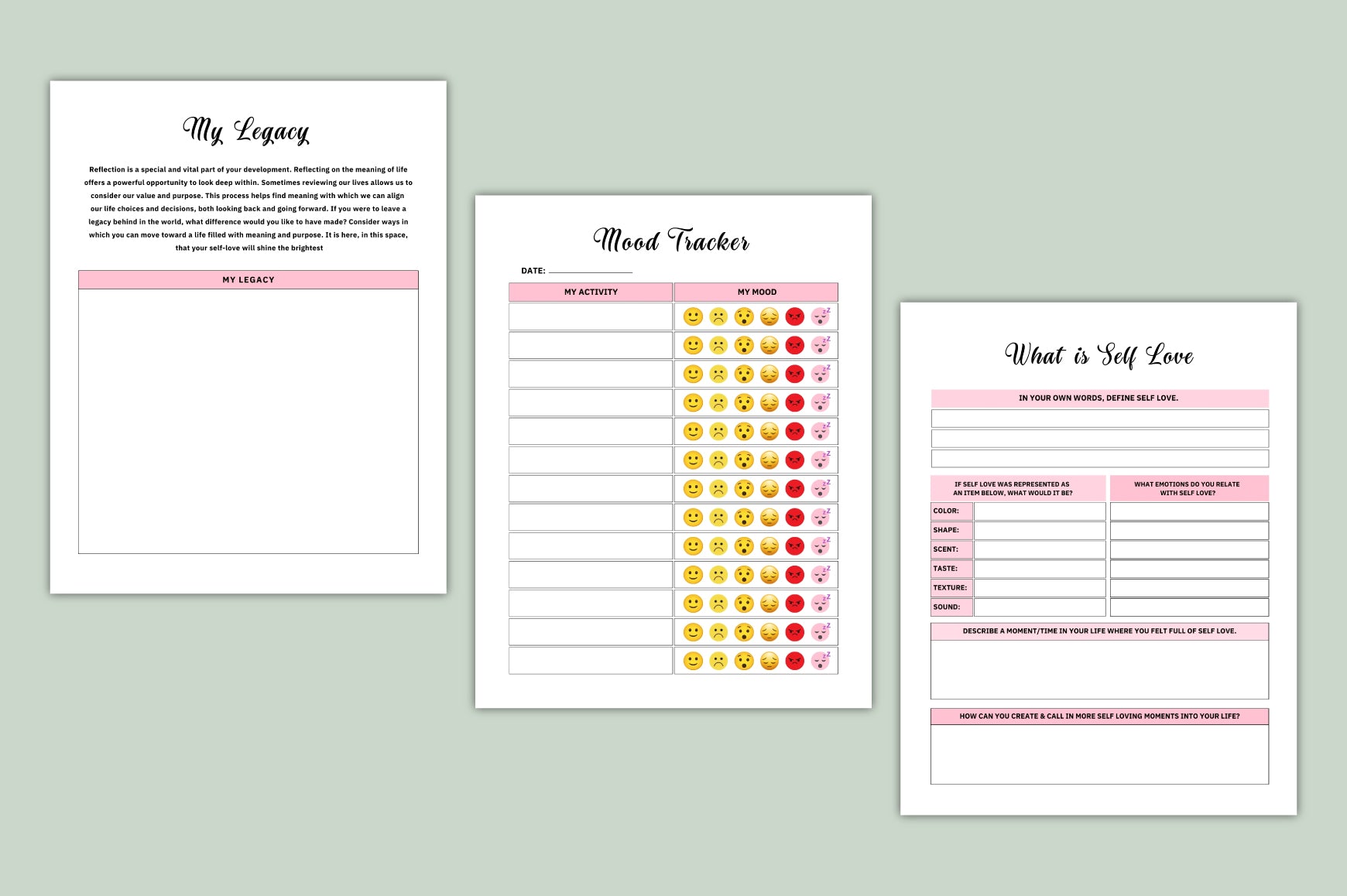 Self Love Confidence Builder Journal