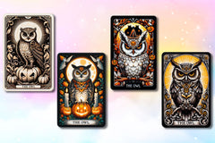 Halloween Owl Tarot Card Clipart Bundle - CraftNest - Digital Crafting and Art