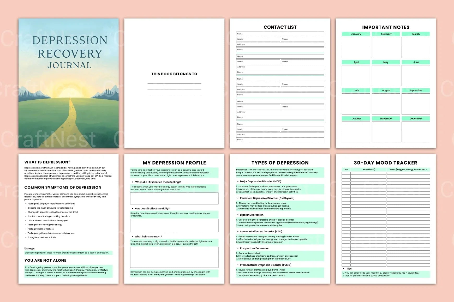Depression Recovery Guide - CraftNest - Digital Crafting and Art