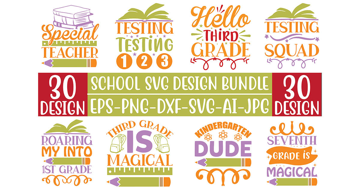 School SVG Bundle 10 - CraftNest - Digital Crafting and Art