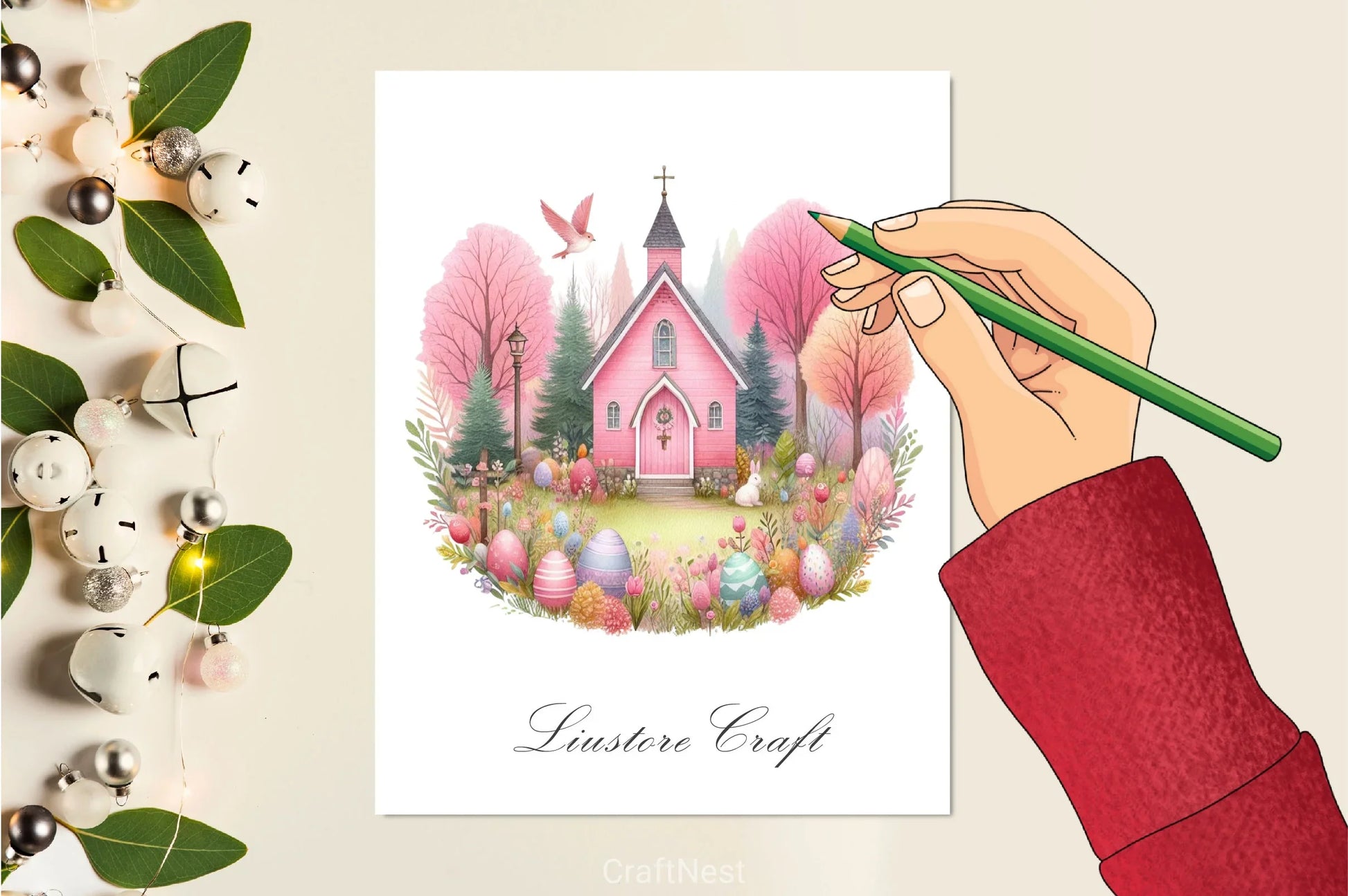Easter Forest House Clipart Bundle - CraftNest - Digital Crafting and Art