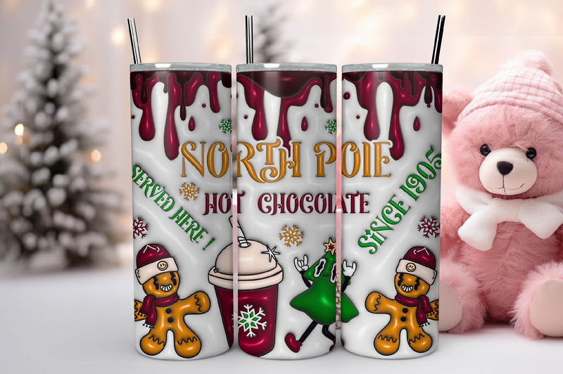 3D Inflated Christmas Tumbler Bundle 19 - CraftNest - Digital Crafting and Art