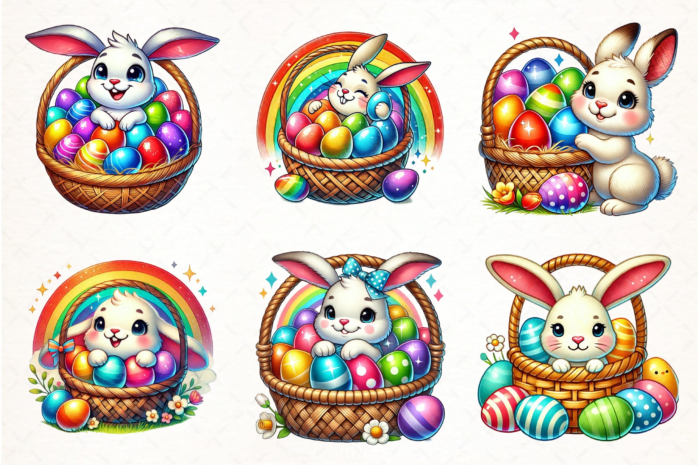 Easter Basket Clipart Bundle - CraftNest - Digital Crafting and Art