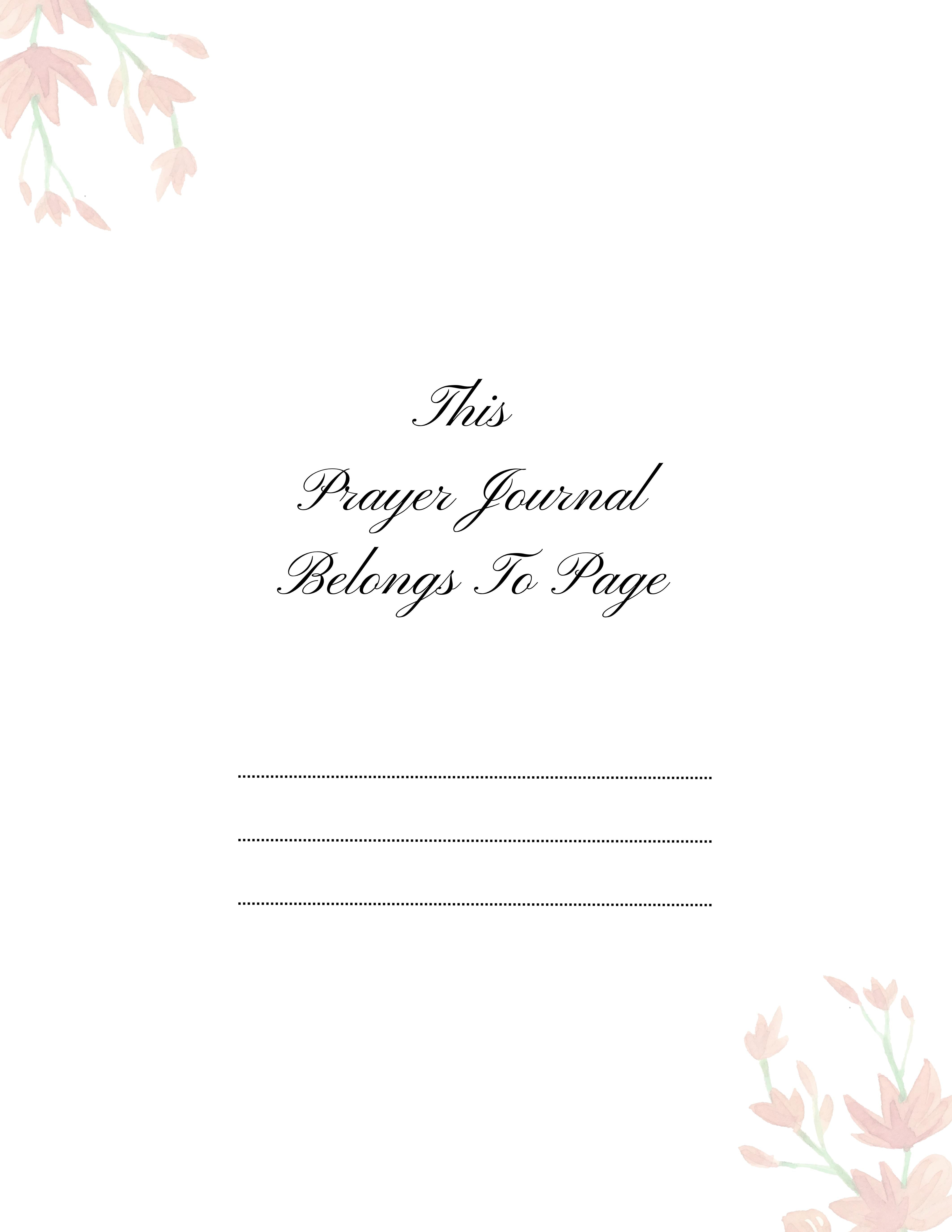 Prayer Journal KDP Planner