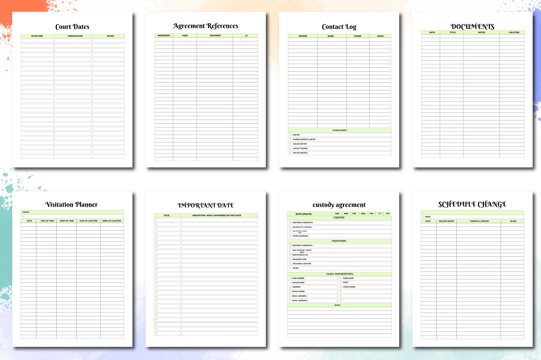 Child Custody Binder Guide