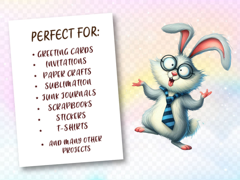 Cute Bunny Bunny Rabbit Clipart Bundle - CraftNest - Digital Crafting and Art