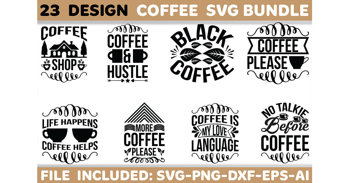 Coffee SVG Bundle 2 - CraftNest - Digital Crafting and Art