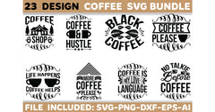 Coffee SVG Bundle 2 - CraftNest - Digital Crafting and Art